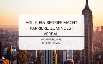 AGILE – ein Begriff macht Karriere.